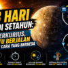 Satu Tahun di Merkurius Hanya 88 Hari di Bumi